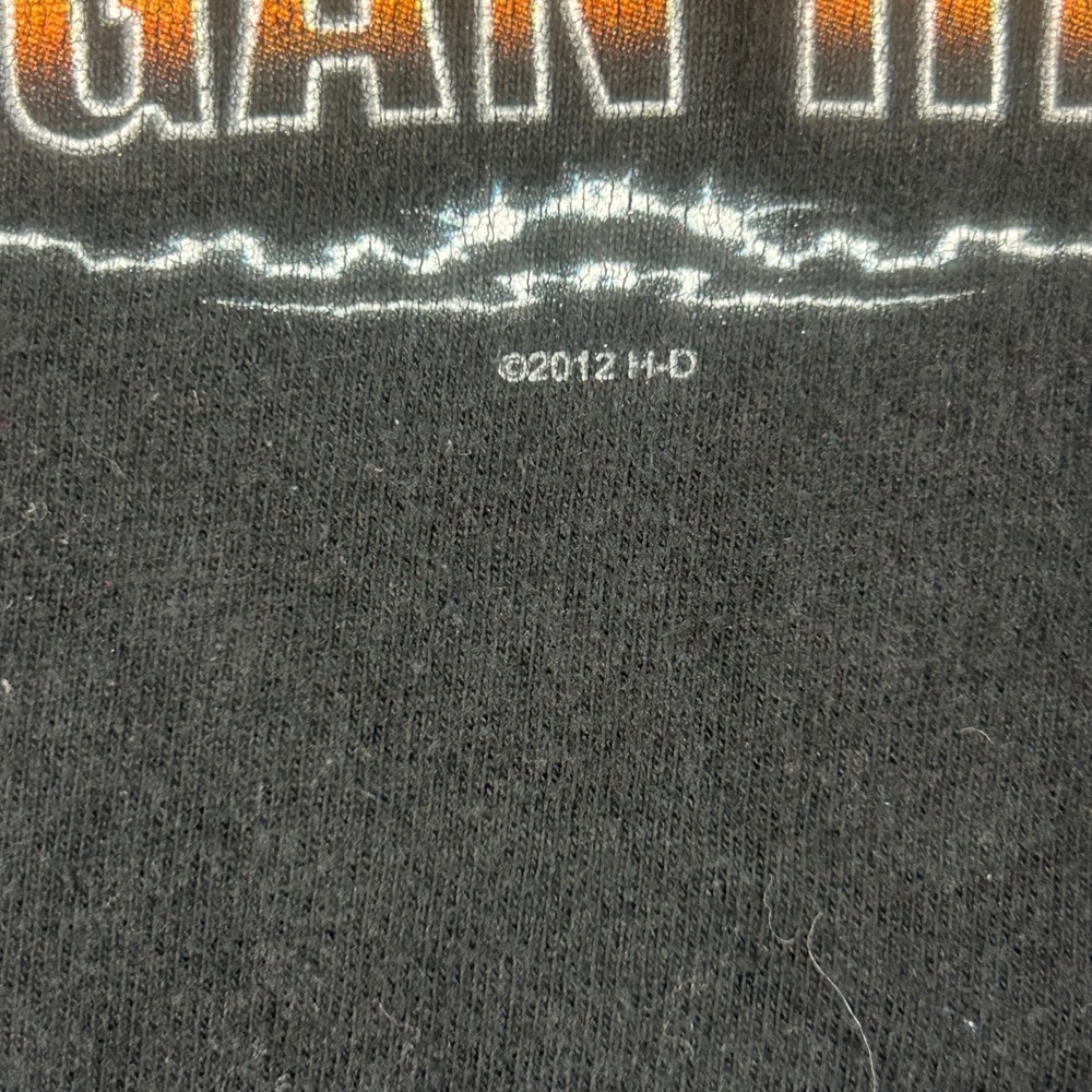 Harley Davidson House of Thunder Morgan Hill CA T-Shirt Mens M Black‎ 2012 Skull - Picture 3 of 10